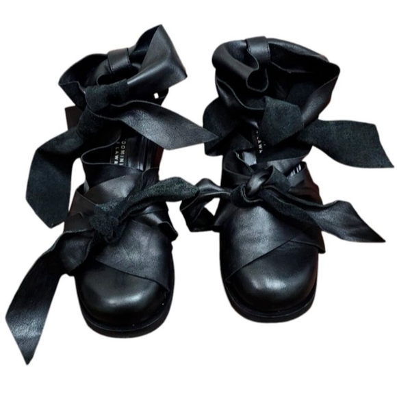 KULTDOMINI X HELEN LAWRENCE black shoes with large leather bows Size EU … - Picture 4 of 14